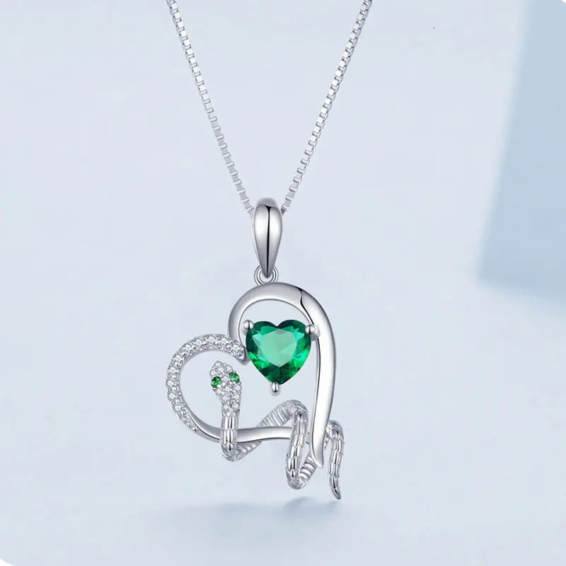 Home>Products>925 sterling silver chain jade heart snake pendant necklace>Womens jewelry free delivery birthday gift 250220
