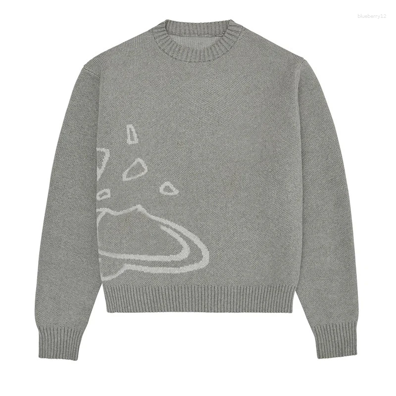 Men's Sweaters 2025 Sweater Knit Jumper Y2k Clothes Ladies Top Black Thermal Loose