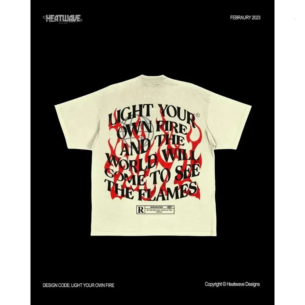 2023 Summer Harajuku Retro Print Oversized Graphic T Shirts Gothic Cotton Shirt Couples American Street Top Goth Clothes 250213