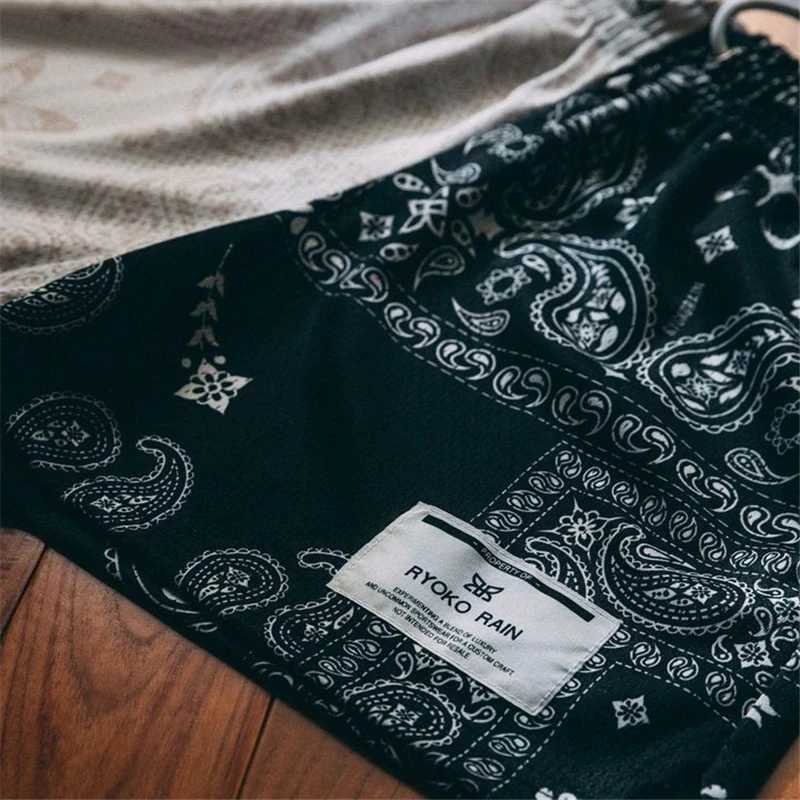 RYOKO RAIN New summer mens shorts men and womens fashion beach seaside casual shorts mesh sports quick-drying quarter pants X2502203