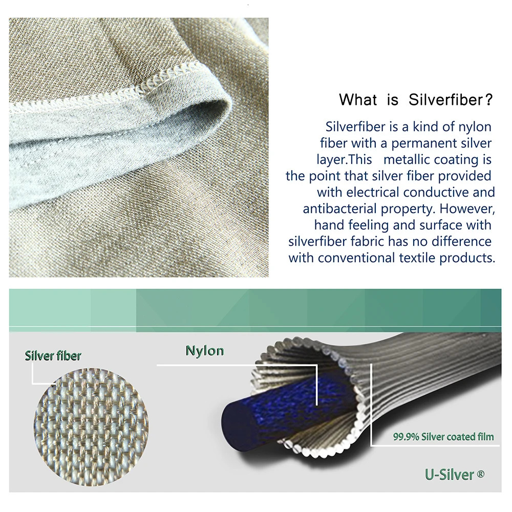 EMF shielding tank top with U-SILVER Anti-radiation fabric 250219