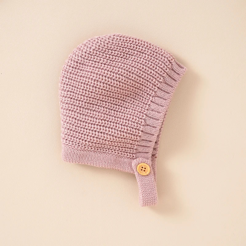 Autumn Baby Bodysuits Clothes Winter Solid Long Sleeve Knit born Boys Girls Onesie Hats Outfits 0-18m Infant Netural Costumes 250220