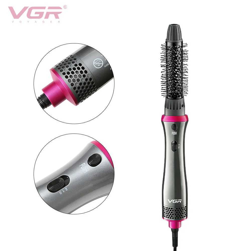 VGR 4 In Hair Dryer Brush One Step Hair Dryers Volumizer Fluffy Hot Air Brush Comb Hair Straightener Curling Wand Styling Tool W250220