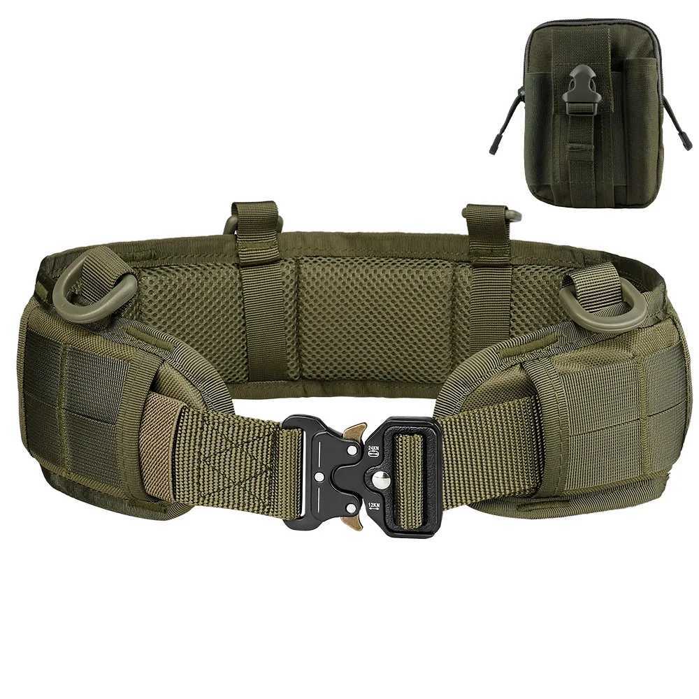Tactical Padded Belt Airsoft CS Combat Molle Airsoft Belts Tactical Vest Duty Paintball Waist Belt War Game Hunting AccessoriesXJ250219
