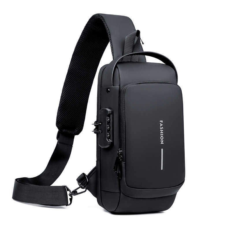 New Chest Bag Mens Tide Messenger Bag Mens Waterproof Single Shoulder Bag Mens Sports Leisure Mens Chest Bag Locomotive Bag 241225
