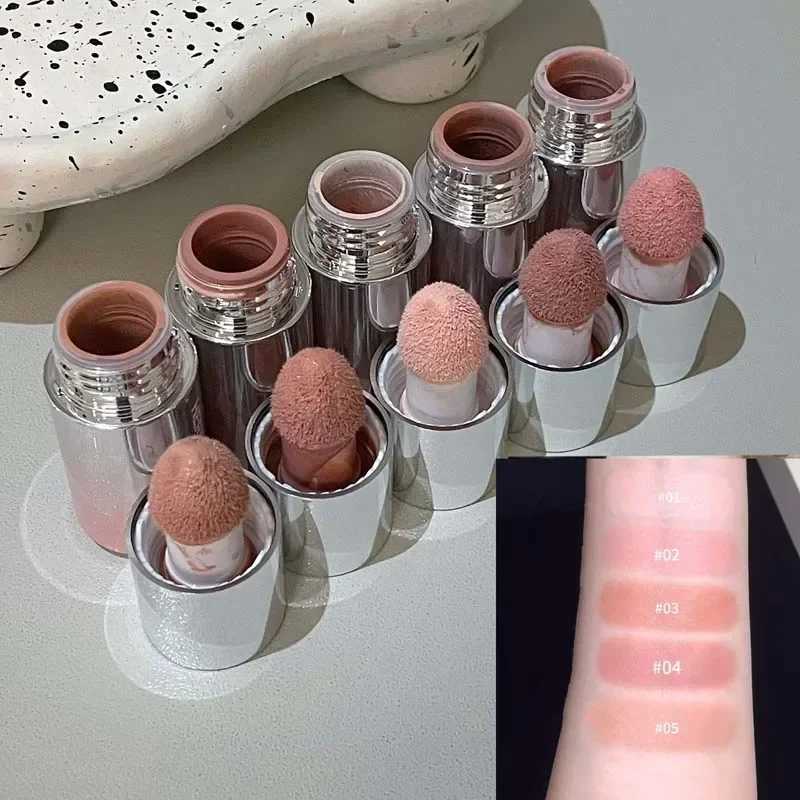 Silver Tube Liquid B Stick Sponge Head Milk Pink Natural Blend Shadow Lips Cheek Brighten Matte Contour Ber Rouge MakeupW250220