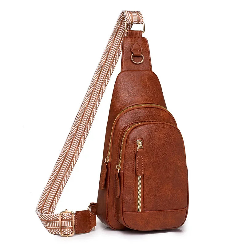 Women Bag Fashion Sling Bag for Woman High PU Leather Pack Crossbody Chest Bag Feminina Sacs Main Shoulder Messenger 250218