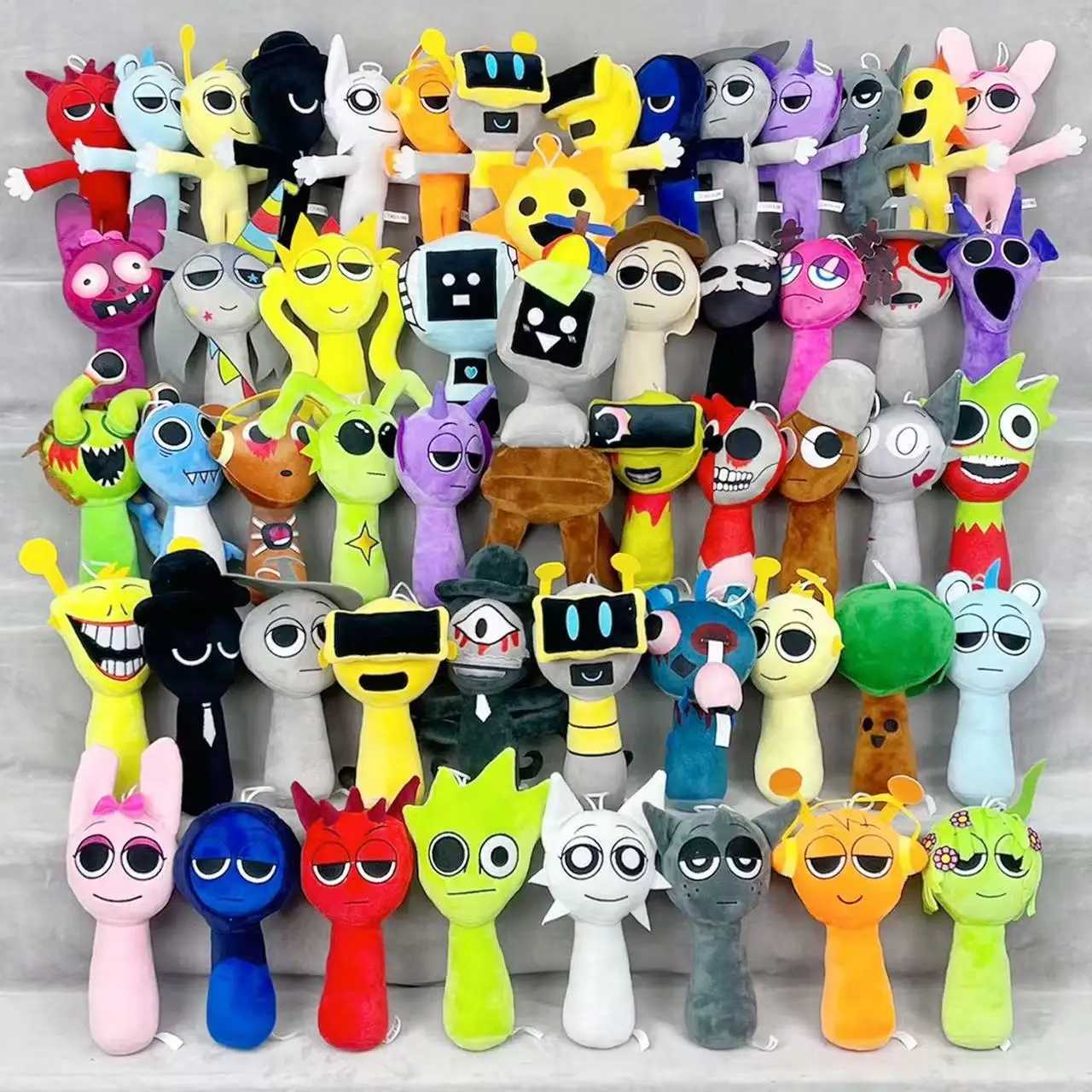 53styles Sprunki Plush Toys Sprunki Incredibox Plush Doll Sprunki Game Pillow Kids Birthday Gifts Stuffed Dolls Christmas Gift W250219