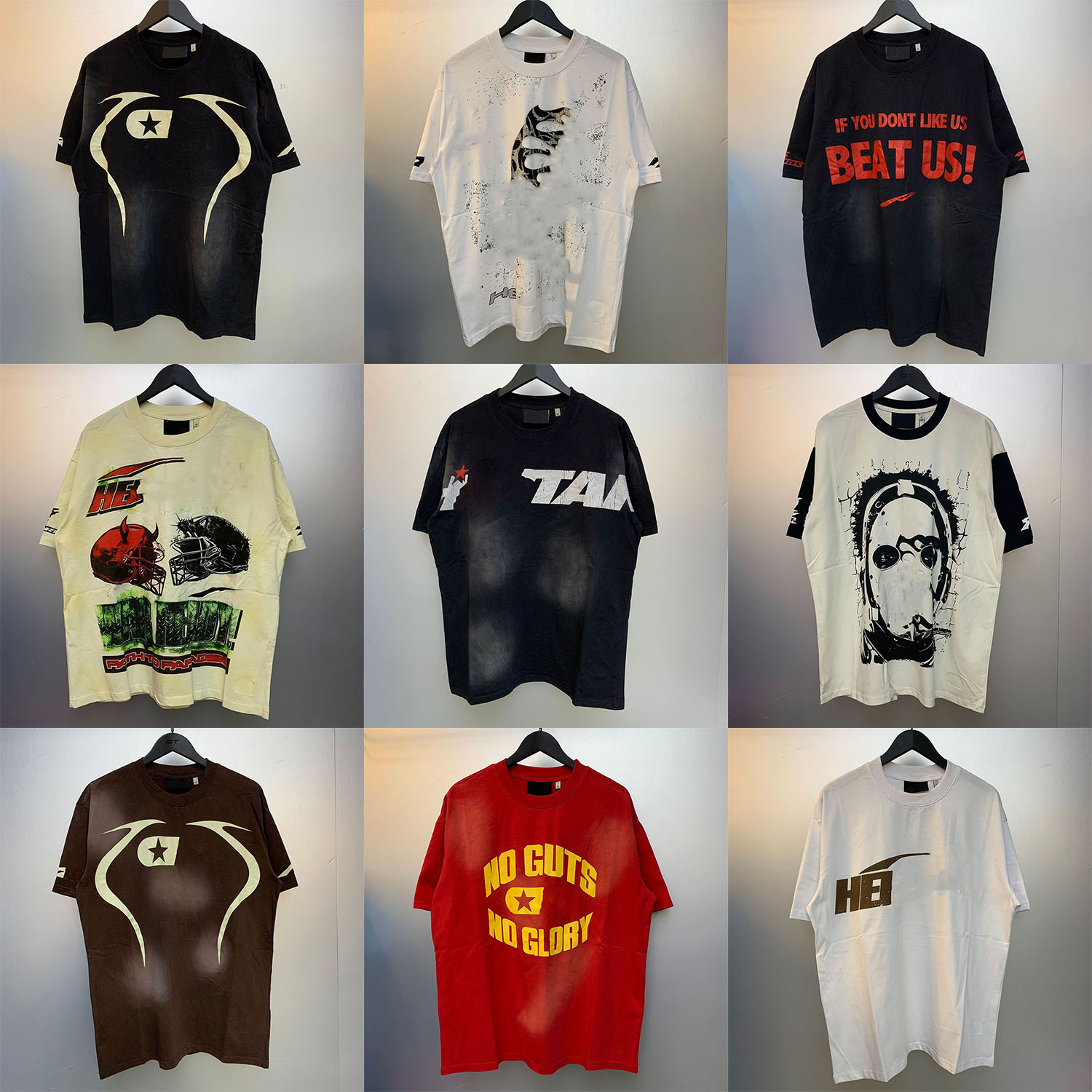 Designer Mens T Shirt Letter Print Graphic Tee Vintage Hip Hop Washed Y2k Shirts Casual Loose Short Sleeve Tops Men Streewear