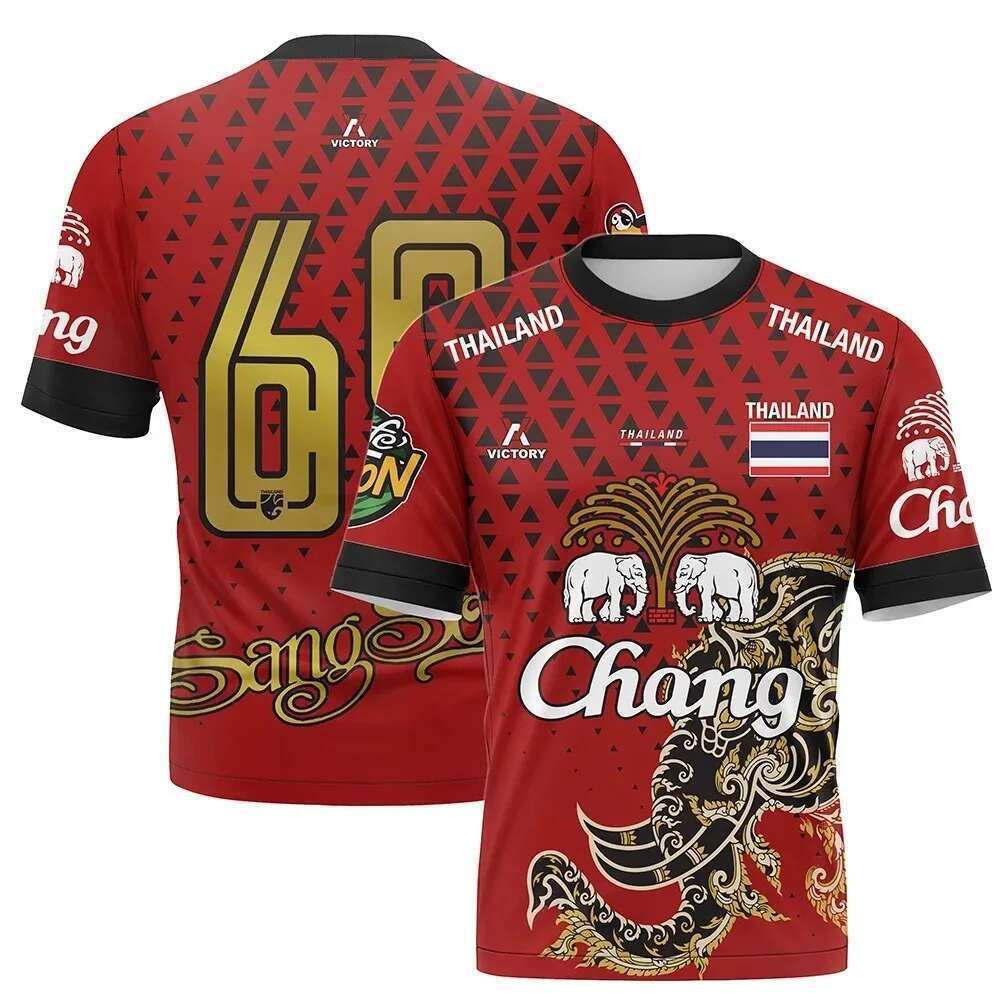 Thailand Chang Elephant 3D Printing Short Sleeves Summer Street T-Shirt for Men High Quality Oversized Breathable T-Shirt for Women