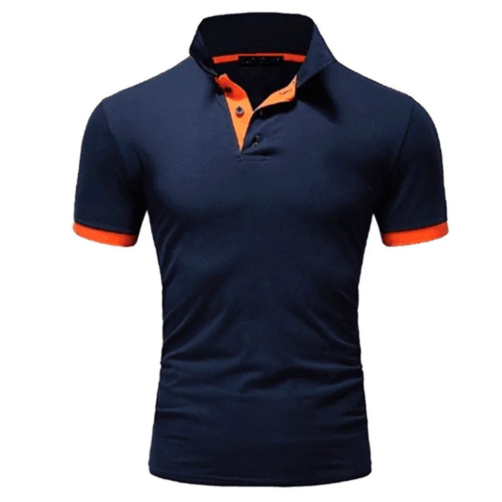 Mens Short Sleeve Polo Shirts Casual Slim Fit Basic ned Quickdrying Antiwrinkle Tops 250220