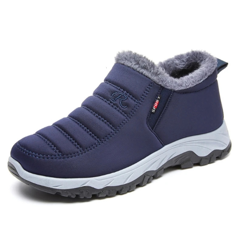 Mens shoes autumn and winter old Beijing cotton mens plush thickened warm wearresistant walking non slip 250219