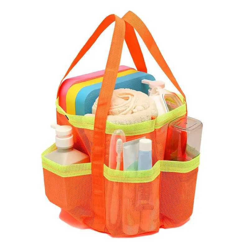 Portable Mesh Shower Caddy Beach Tote Bag Travel Storage Wash Bag Swimming Bath Bag Suitable for Outdoor Camping Quick Dry Z250219