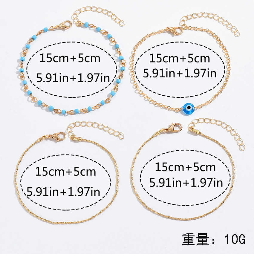 Charm Bracelets Devils Eye Bracelet Eye Bracelet Seaside Vacation Beach Accessories Bracelet B0310-2 H25220