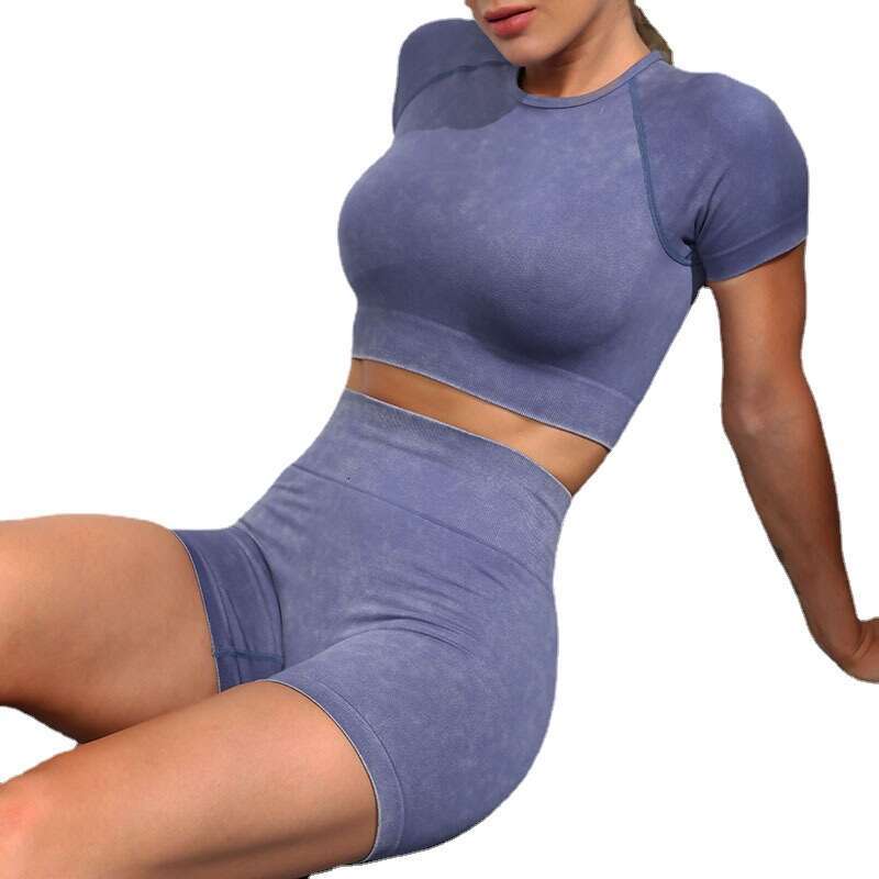 European American autumn and winter tight sports bra top seamless pants fiess long sleeved yoga suit set 2025 temperament versatile new trendy clothin