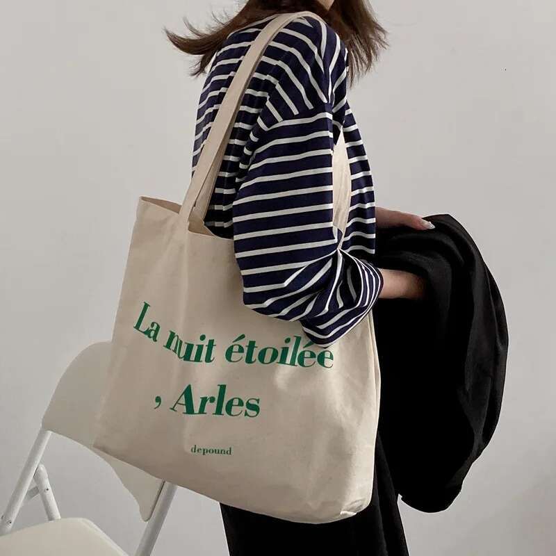 2025 Women's Shoulder Bag Casual Female Capacity Tote Bags Large Shopper Letter Fashion Haruku Zipper Print Canvas Handbags swissmilitary