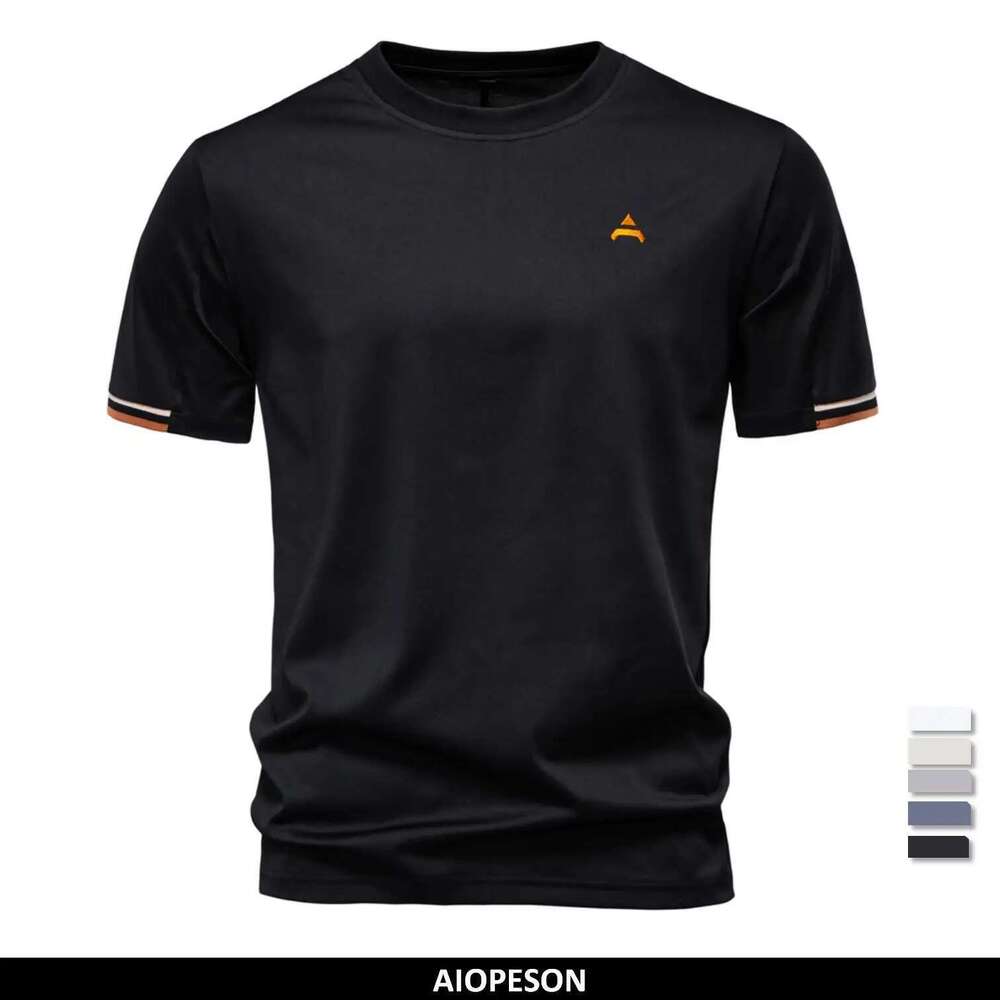 AIOPEAON-Round Neck T-Shirt for Men, Casual, High Quality
