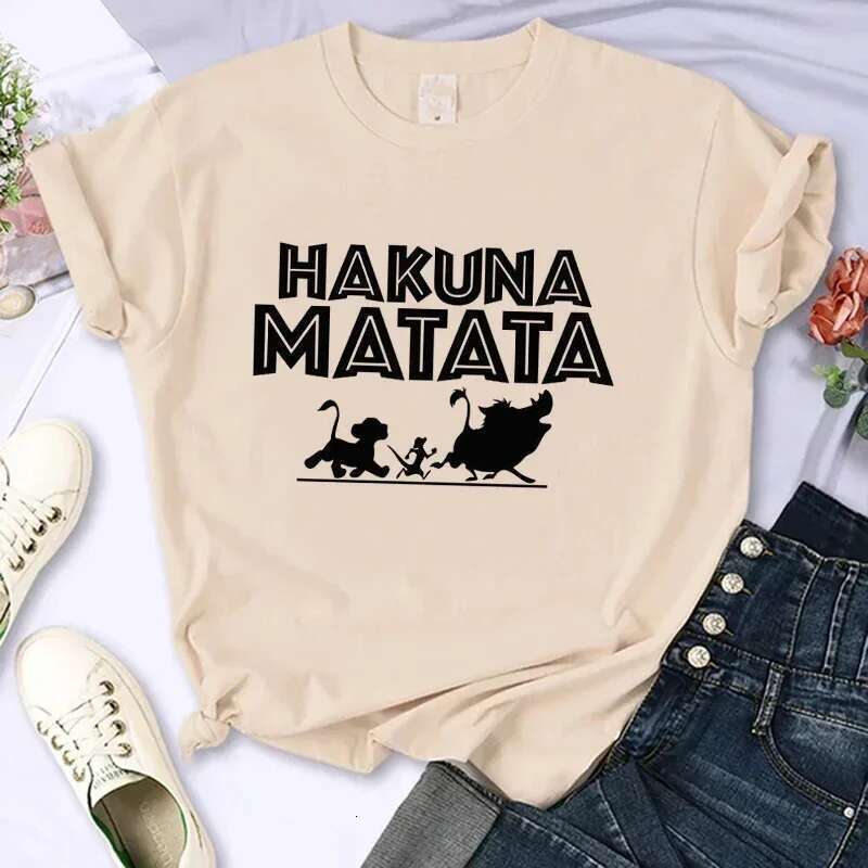 90s Kawaii funny T-shirt, King Chat funny T-shirt Harajuku Hakuna Matmitshirt women's top women's clothing