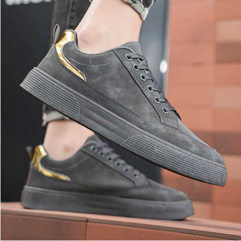 Sneakers Male Casual Board Shoe Gray Chunky Mens Vulcanize Shoes Fashion Sale Social ic Original Non-leather Shoes MaleC250219