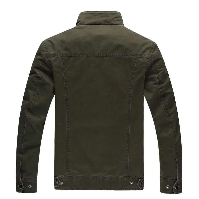 Men's High-neck Flyer Jacket, Casual Windshield, Tool Jackets, Slim, Retro, Outdoor, Spring, Autumn, New, 2024