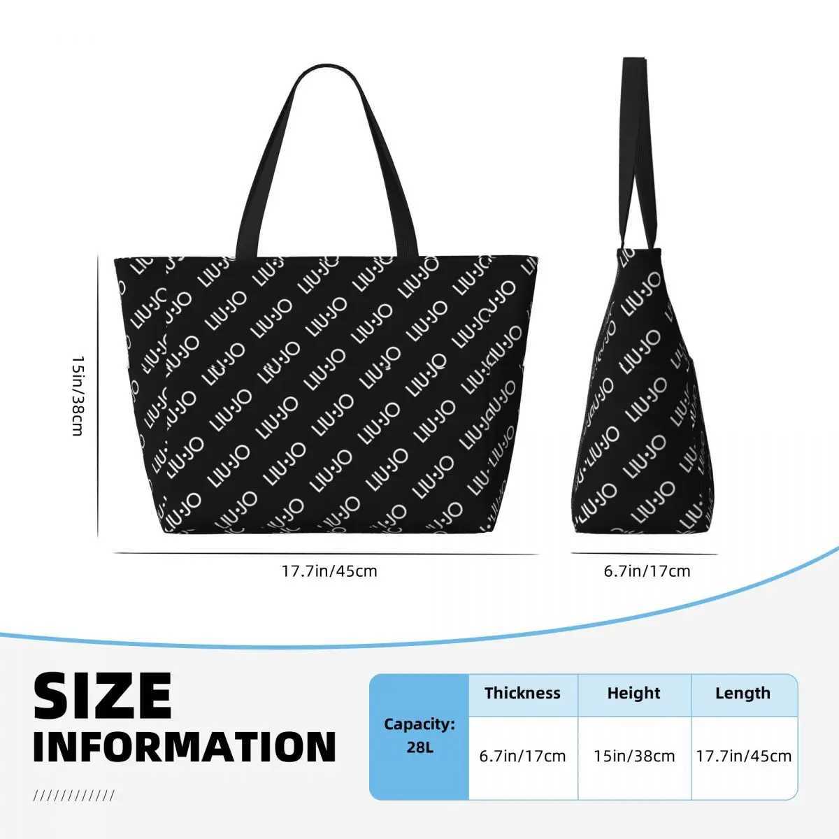Liu Jo Large Summer Beach Bag Ideal for Beach Travel Camping Z250219