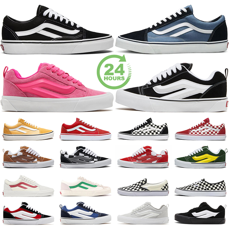 free shipping designer shoes for men women knu skool casual canvas skateboard sneakers slip on red green black white Pink womens mens trainers