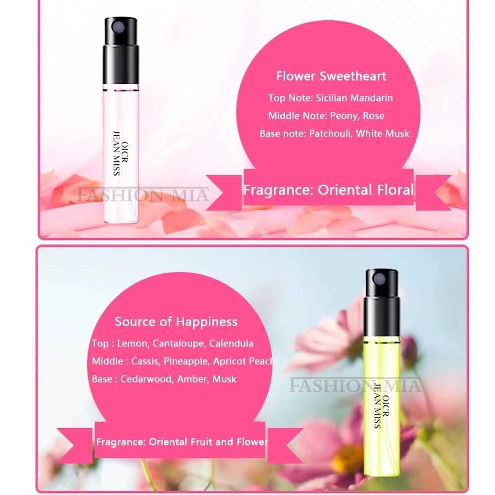 5pcs Set Gift Box Mini Arab Perfume Women Plant Floral Scent Perfumes De Original Cologne Lasting Fragrance Portable for TravelXJ250220