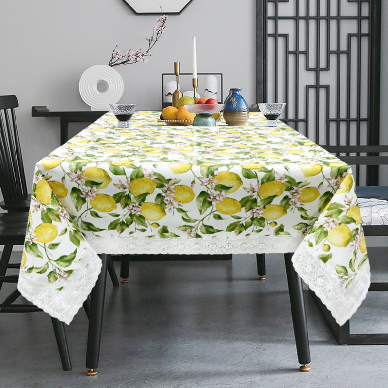 Fresh Printing Color Oil-proof and Anti-fouling Simple Household and Commercial Tablecloth