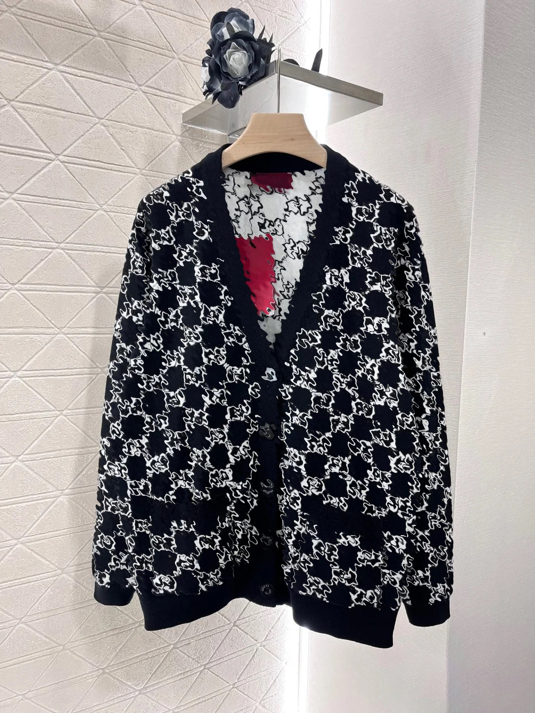 Women's sweater designer cardigan fashion wool cotton clothing letter printed knitted sweater cardigan button women's clothing men's sweater