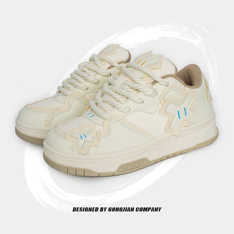 2025 Spring/summer New Bread Unique Design Thick Bottom Couple Board Contrastive Color Personalized Casual Shoes Women's Sports Shoes