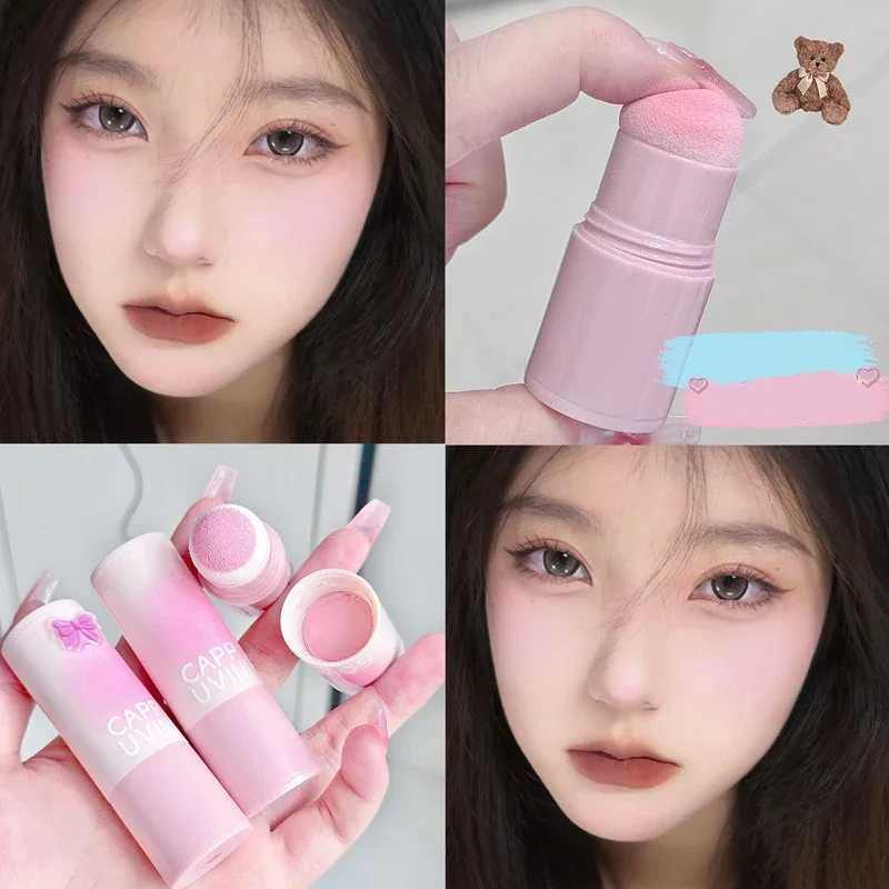 Korean Makeup Cute Sponge Head B Stick Waterproof Brighten Facial Contour Powder B Cream Nature Lasting Cheek LighteningW250220