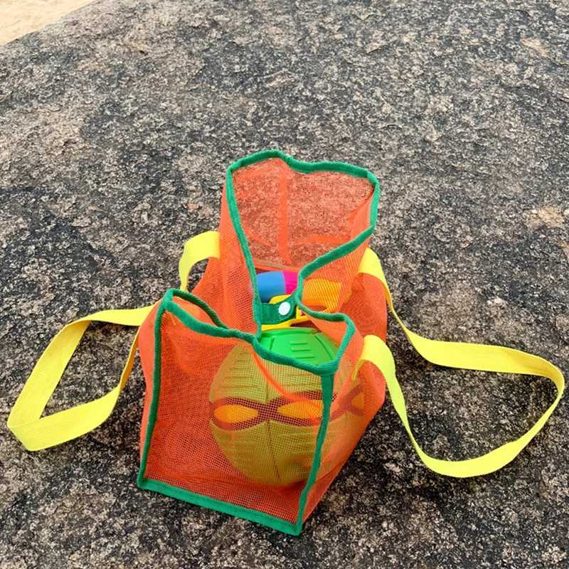 Summer Ins Large Capacity Beach Bags Mesh Hollow Portable Swimming Shopping Tote Outdoor Travel Bag Toy Storage Handle Tote Z250219
