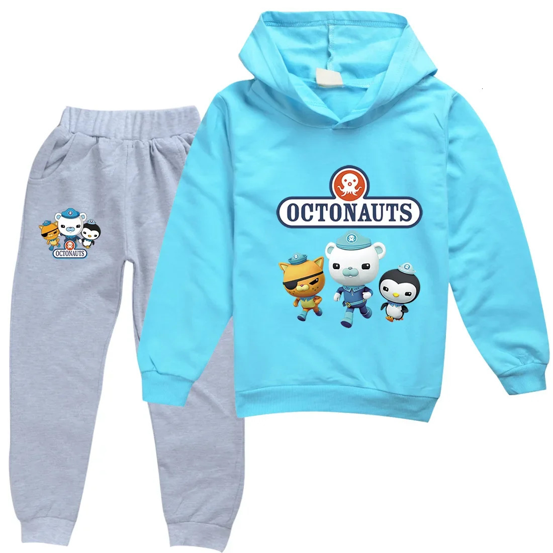 Octonauts Childrens Clothing Sets Pullover Hoodie Tracksuit Cartoon Anime Boys Girls Clothes Autumn Kids Hoodies Pants Suit 250219