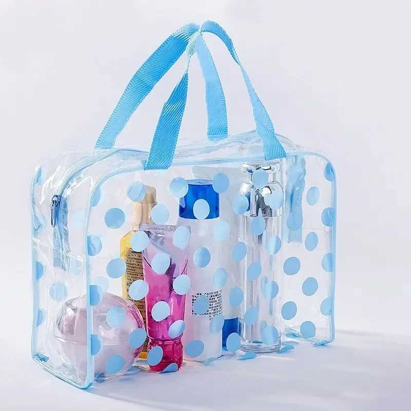 PVC Waterproof Swimming Bags Outdoor Sports Travel Bathing Storage Bag Women Transparent Beach Sea Pool Supplies Z250219