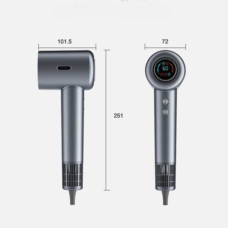 New Hair Dryer Led Display For Home Salon Professional High Power Hot Cold Air Hair Care Constant Temperature Hair Dryers W250220