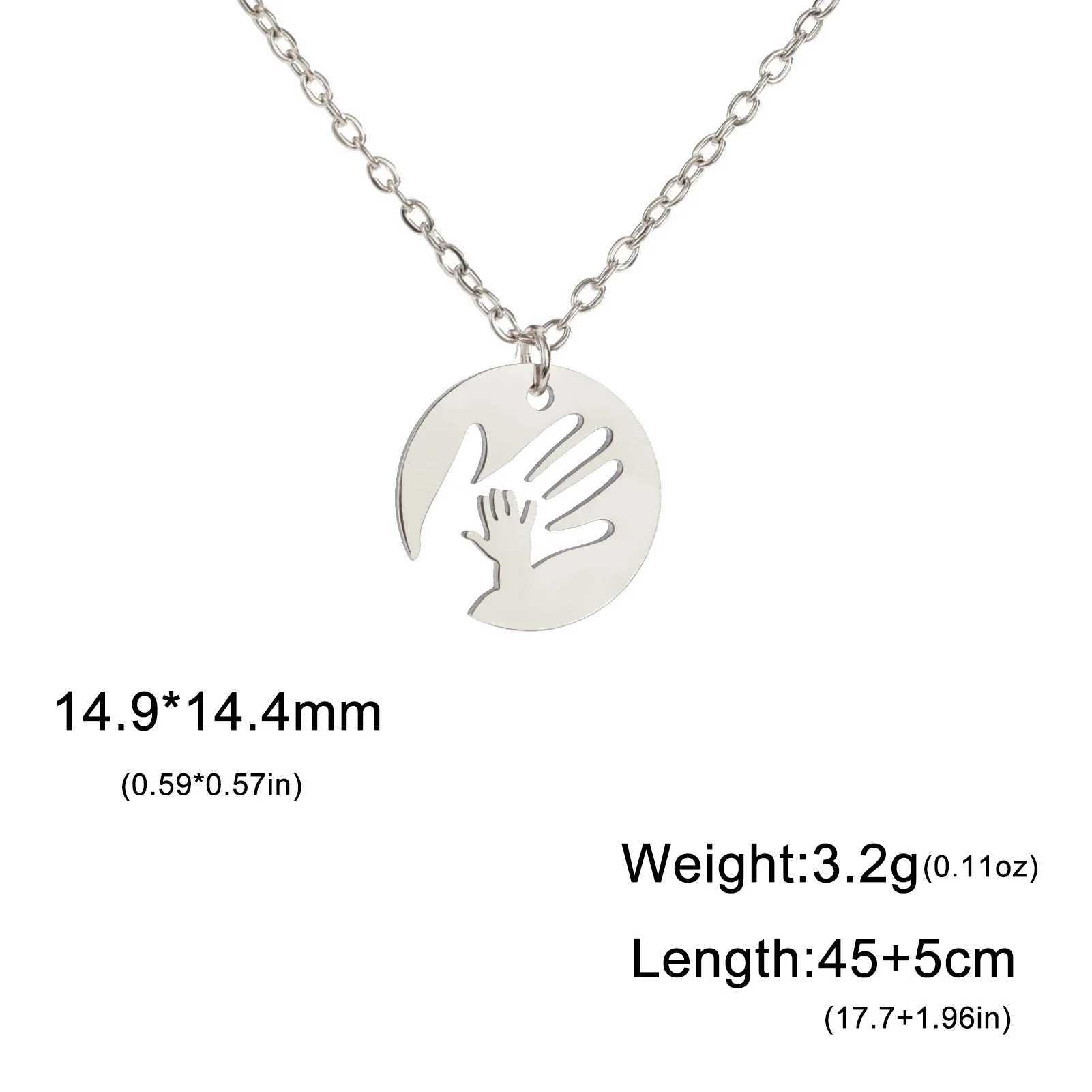 Skyrim Palm Pendant Necklace Family Mom Gift Men and Women Stainl Steel Pendant Jewelry Fashion TrendXJ250219