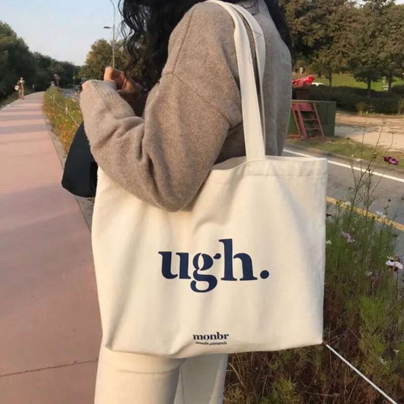2025 Women's Shoulder Bag Casual Female Capacity Tote Bags Large Shopper Letter Fashion Haruku Zipper Print Canvas Handbags swissmilitary