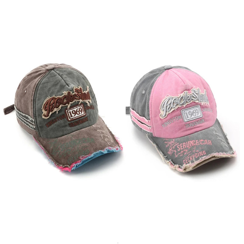 Fashionable Worn Out Baseball Cap With Distressed Edges Ground Edge Sun Hat 250214