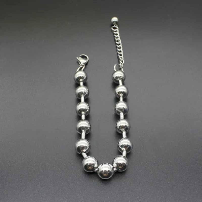 6mm 8mm 10mm Stainl Steel Bracelets For Men Women Beads Bracelet Bangles Fashion Little Accories For rs PulseirasXJ250219