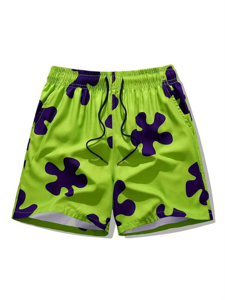3D Color Block Printed Mens Shorts Summer Casual Mens Beach Shorts Outdoor Sports Shorts Urban Street Mens Fashion Shorts X250220