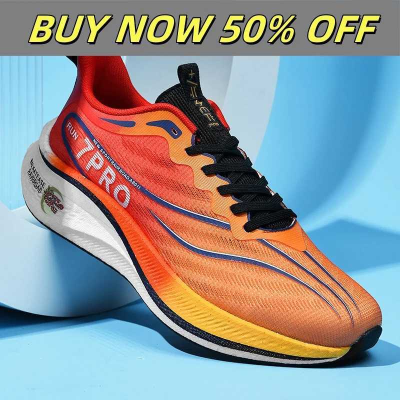 Carbon Plate Marathon Mens Sports Running Shoes Casual Breathable Lightweight Wens Cfortable Athletic Nonskid hot Gym Sneakers Z250301