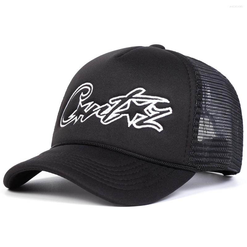 Unisex Y2K Pentagram Embroidery Baseball Caps Net Spring And Summer Outdoor Adjustable Casual Hats Sunscreen Hat