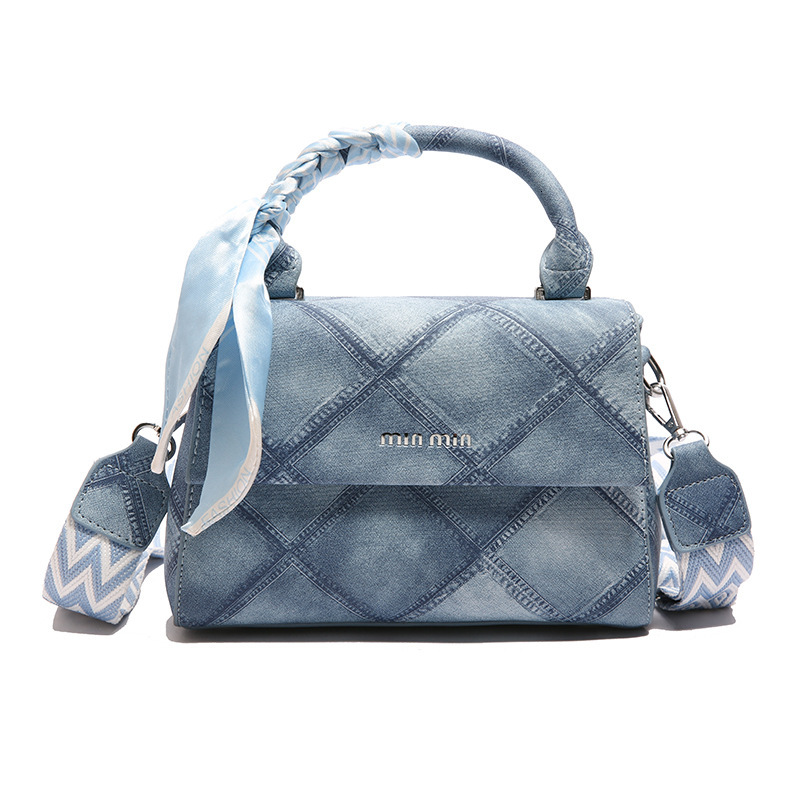 2025 New Small Square Versatile Large Capacity Handbag, Single Shoulder Crossbody Bag, Diamond Grid Chain Silk Scarf, Phone Bag #swissmilitary