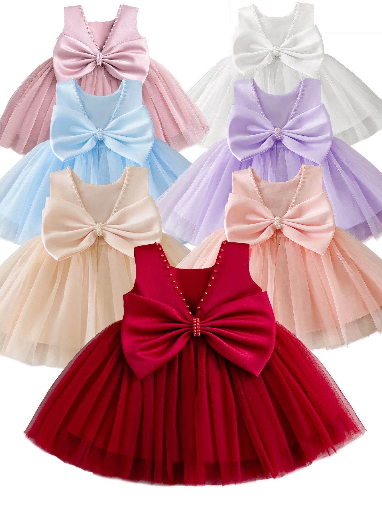 Pageant Wholesale Cute Beautiful Fashion Ball Gown Fancy Casual Floral Dresses Flower Baby Girl Dress 250220
