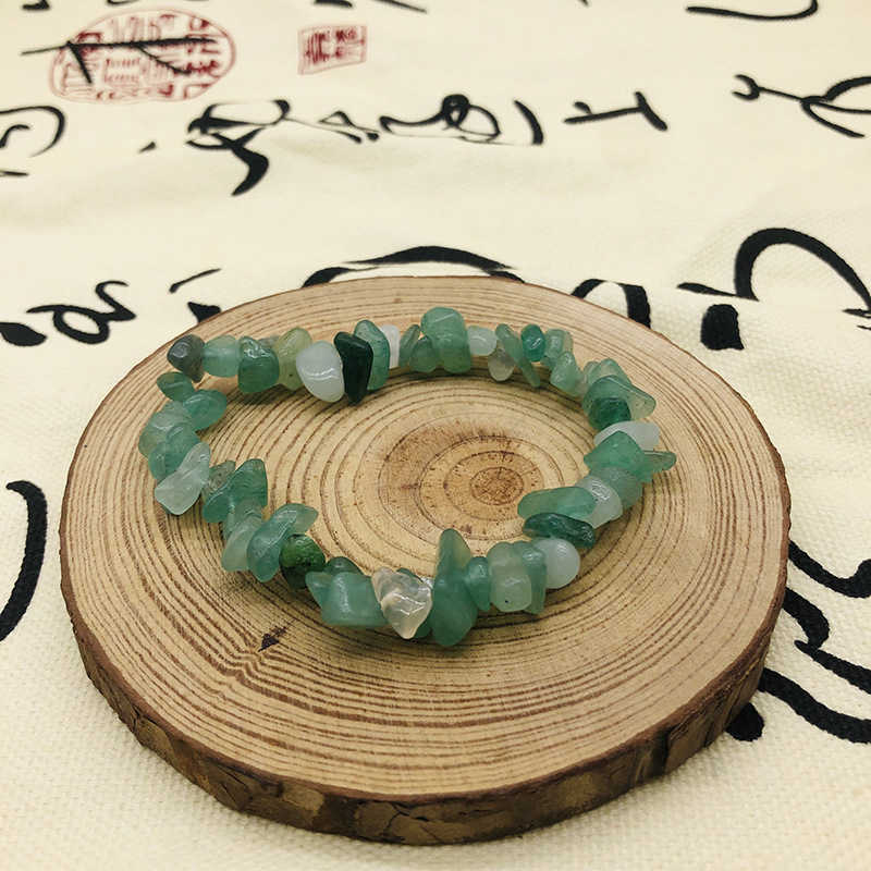 Charm Bracelets Natural crystal broken stone bracelet handmade accessory bracelet irregular elastic rope crystal broken stone bracelet H25220