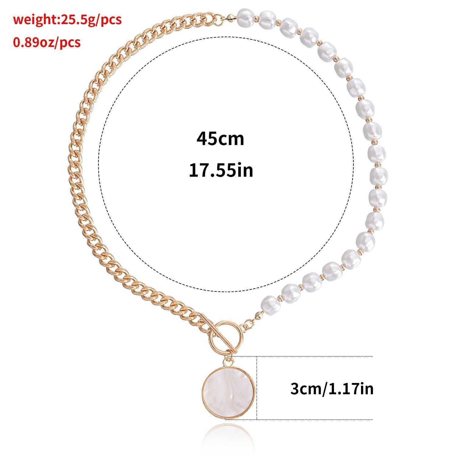 Pendant Necklaces Jewelry punk clavicle chain Christmas geometric Fritillaria Necklace womens fashion alloy sweater chain necklace H25219