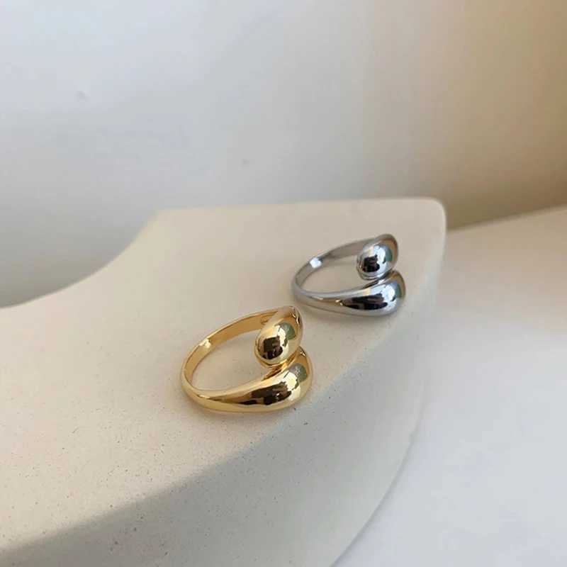 Gold Silver Plated Statement Thick De Ring for Wen Big Large Bold Open Finger Ring Chunky Jewelry 2023 New Hot X250220