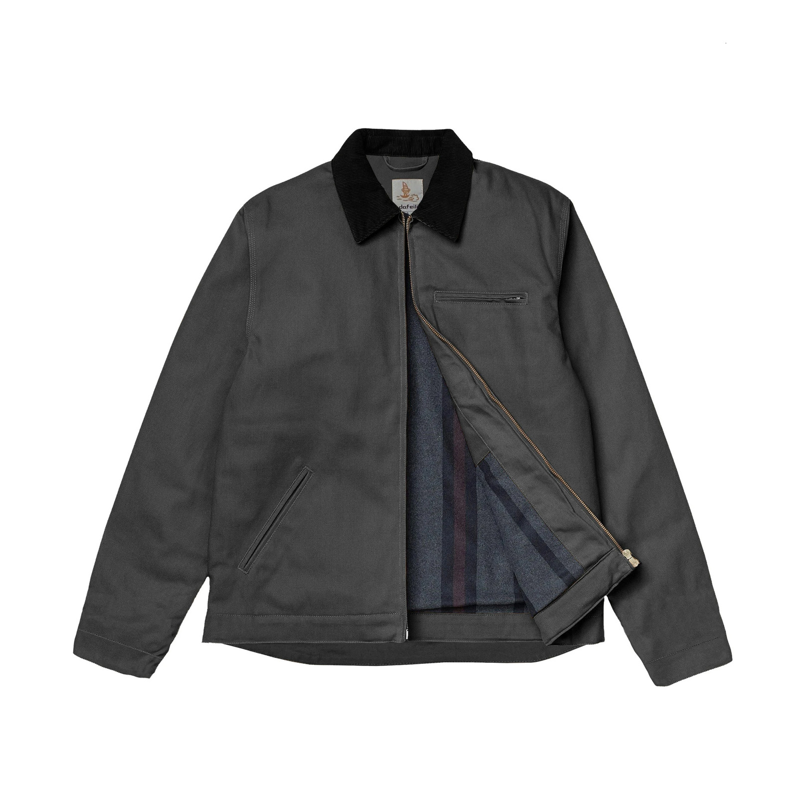 Winter ct103828 Blanket Lined Vintage Washed Coat Warm Outdoor Fur Duck Detroit Track Black Work Wear Canvas Jacket For Men j97 250219
