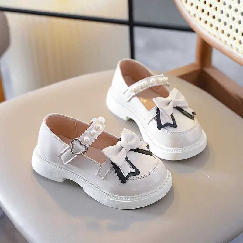 Fashion Girl Mary Jane Leather Shoes Children Thick Bottom Lolita Black Shoes Causal Versatile Kids School Shoes Non-slip Simple X250220