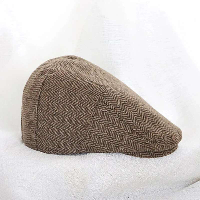Ddmyshoesvip Autumn Winter Wool Hat For Baby Boys Girls Retro Infant Beret Hats Striped Newsboy Flat Cap Toddler Kids Accessories